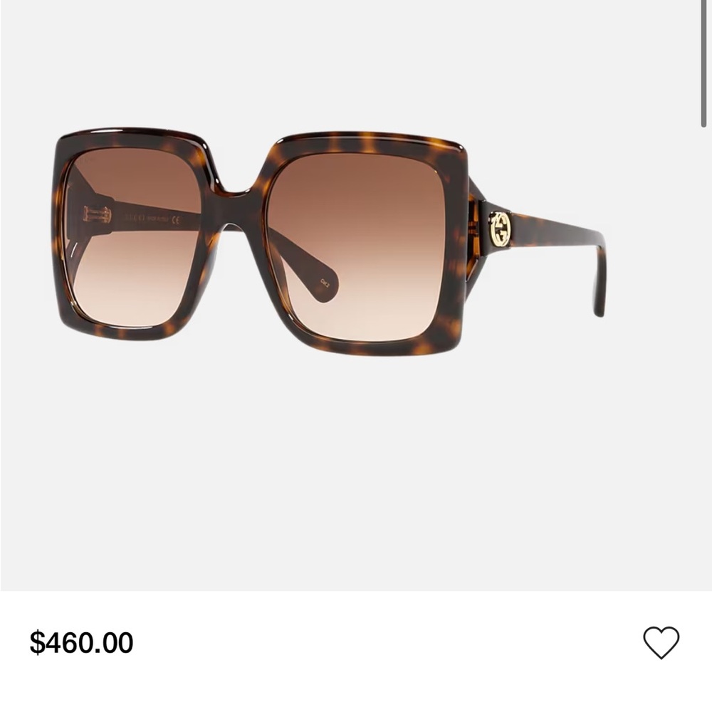 Gucci Tortoiseshell Square Sunglasses